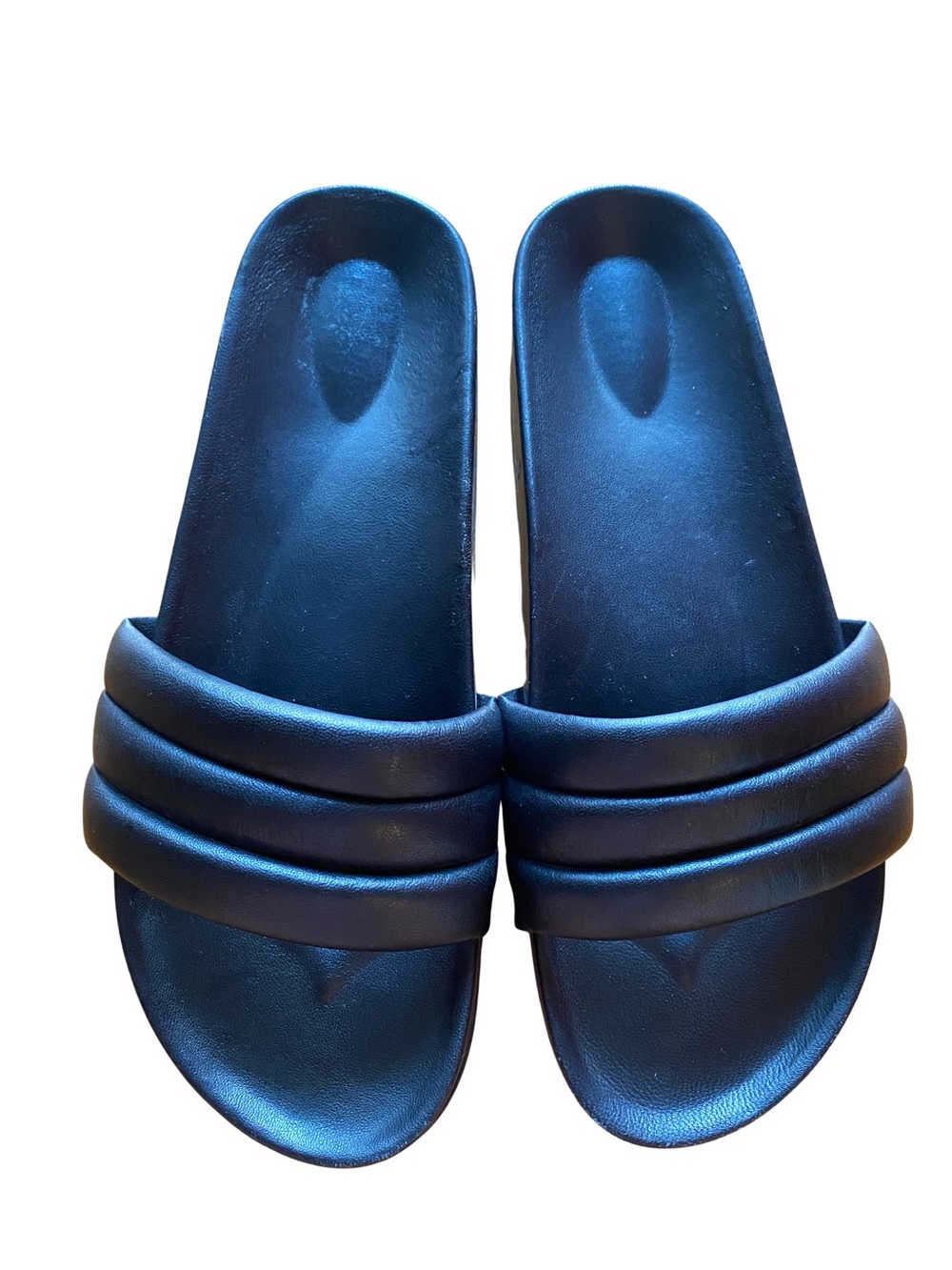 Beatrice Valenzuela Monocolor Black Sandalia Slide Sandals Size 10
